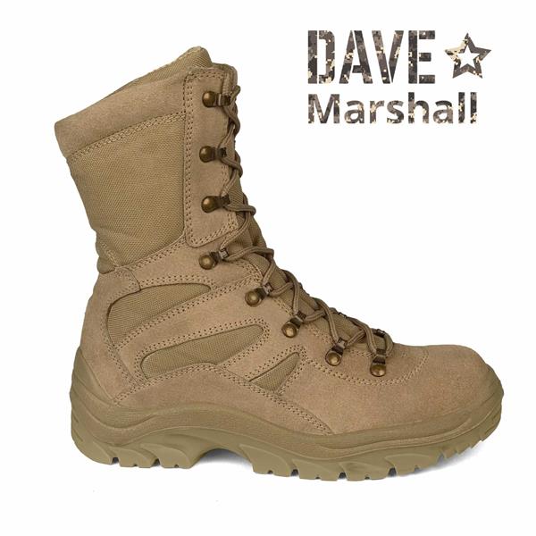 Ботинки DAVE MARSHALL COBRA D-8 с высокими берцами кожаные песочные - фото 13196