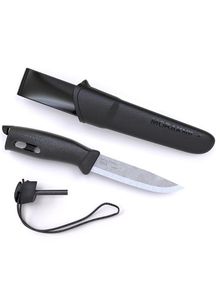 Нож Morakniv Spark Black, нержавеющая сталь, цвет черный - фото 17290
