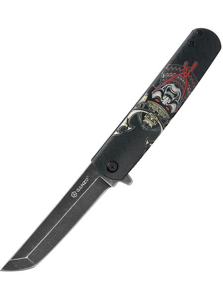 Нож Ganzo G626-BS складной туристический черный самурай - фото 19951
