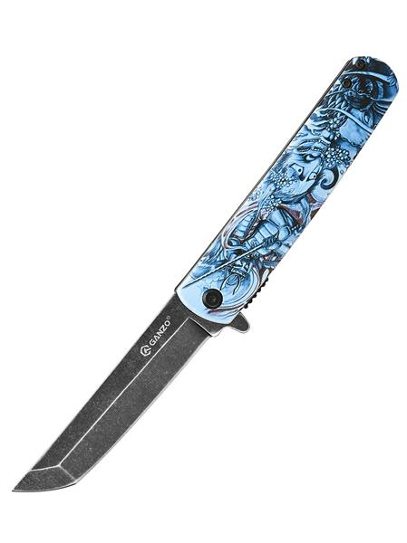 Нож Ganzo G626-GS складной туристический серый самурай - фото 19971