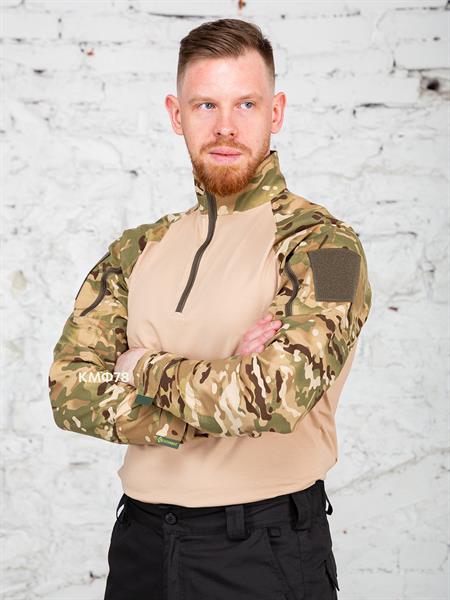 Рубашка К-Спец тактическая боевая с длинным рукавом тиси мультикам - фото 24758