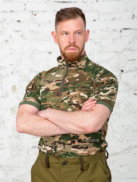 Рубашка К-Спец тактическая боевая с коротким рукавом облегченная мультикам - фото 25085
