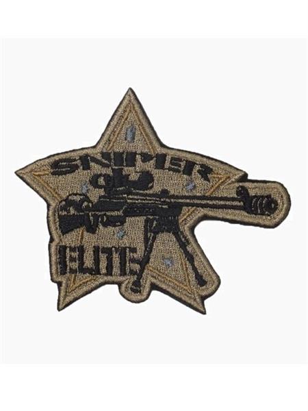 Шеврон Снайперская элита Sniper Elite звезда coyote/черный - фото 27595