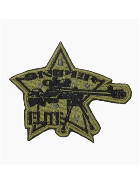 Шеврон Снайперская элита Sniper Elite звезда олива/черный - фото 27596