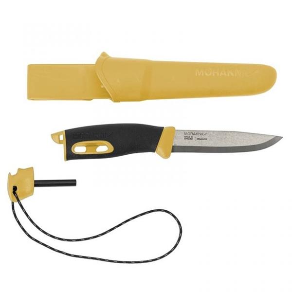 Нож Morakniv Companion Spark Yellow, нержавеющая сталь - фото 6291