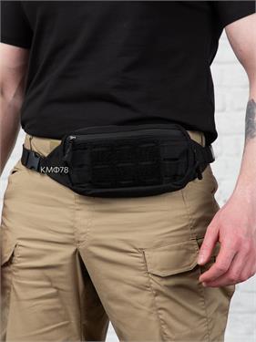 {{photo.Alt || photo.Description || 'Сумка Mil-Tec LASER CUT поясная тактическая черная'}}