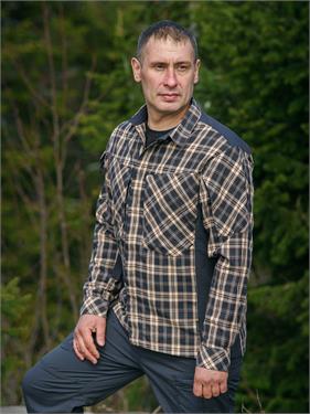 {{photo.Alt || photo.Description || 'Рубашка Вервольф Freedom клетчатая тактическая 60% хлопок 40% ПЭ синяя'}}