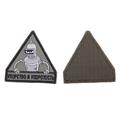 Шеврон KE Tactical Упорство и Упоротость треугольник 7 см олива/черный/серый - фото 10156