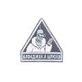 Шеврон KE Tactical Блэкджек треугольник 6,5 см черный/серый - фото 12912