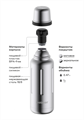 Термос Bobber Flask вакуумный 1 литр матовый серебристый Flask-1000 Matte