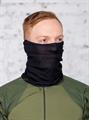 Бандана-труба шарф-трансформер (Бафф) бесшовный черный buff-kmf/blk