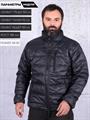 Куртка мужская повседневная капюшон в воротнике черная 4650235702482