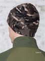 Шапка КМФ78 флисовая одинарная мультикам черный снег kmf-шап-ФЛ/mlt-blk-s
