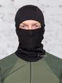 Балаклава КМФ78 Спецназ тактическая 95% хлопок 5% лайкра черная BLK-лх-спец/чрн