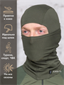Балаклава КМФ78 Спецназ тактическая 95% хлопок 5% лайкра олива BLK-лх-спец/олив