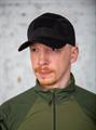 Бейсболка КМФ78 тактическая рип-стоп с велкро черная BB/чрн