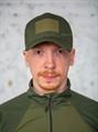 Бейсболка КМФ78 тактическая рип-стоп с велкро олива BB/oliv