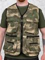 Жилет Алом карго рип-стоп с карманами мох жил-карг/мох