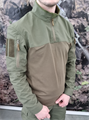 Рубашка БАРС Гюрза М1 тактическая боевая рип-стоп со спандексом олива - фото 27074