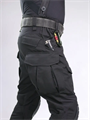 Брюки БАРС Гром тактические с наколенниками рип-стоп черные гром/чрн