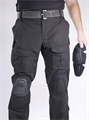 Брюки БАРС Гром тактические с наколенниками рип-стоп мультикам черный гром/млт-чрн