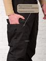 Брюки-карго КМФ78 Колоброд Лес BDU тактические рип-стоп черные Б-КЛБ-РС24/чрн