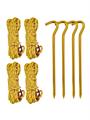 Колышки КМФ78 туристические с оттяжками 4 шт золотистые kmf-kol-4х/gold