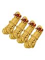 Колышки КМФ78 туристические с оттяжками 4 шт золотистые kmf-kol-4х/gold