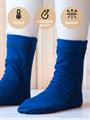 Носки КМФ78 флисовые плоский шов синие носк-фл-пш/син