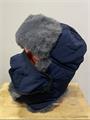 Шапка-ушанка с маской мех искусственный влагоотталкивающая (до -35 С) синяя ушанка/Л/син